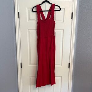 Tommy Hilfiger Vibrant Red Maxi Dress
